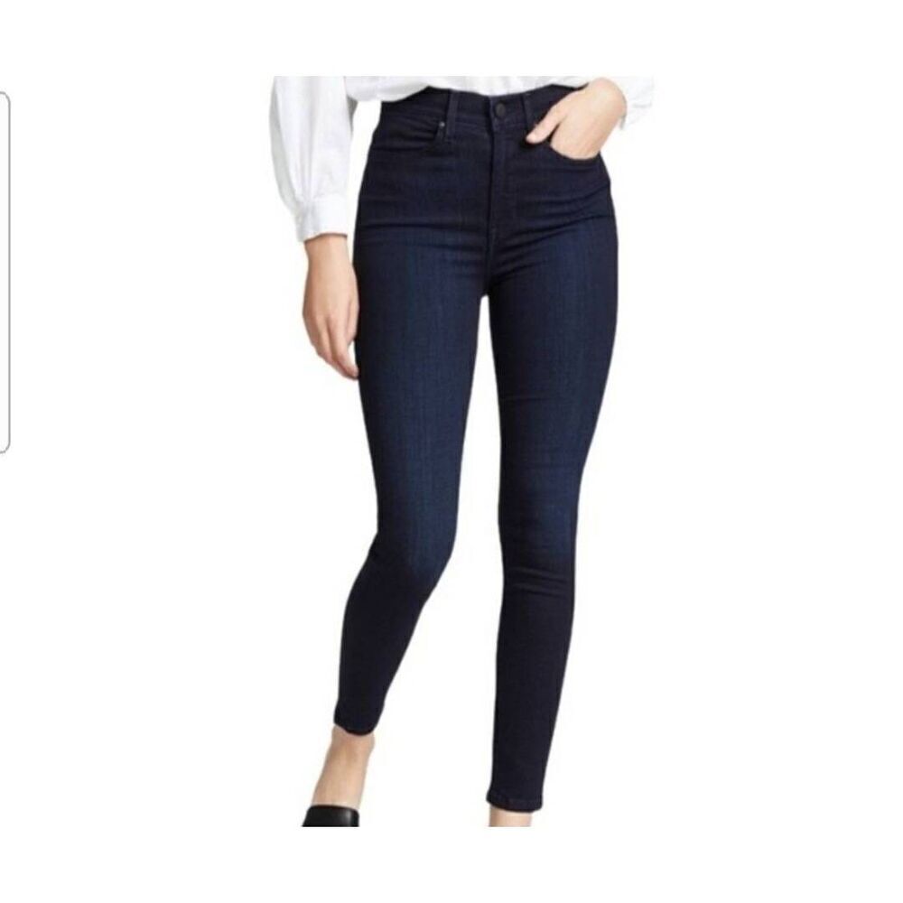 AYR The High Rise Dark Blue Wash Skinny Jeans sz 27x26